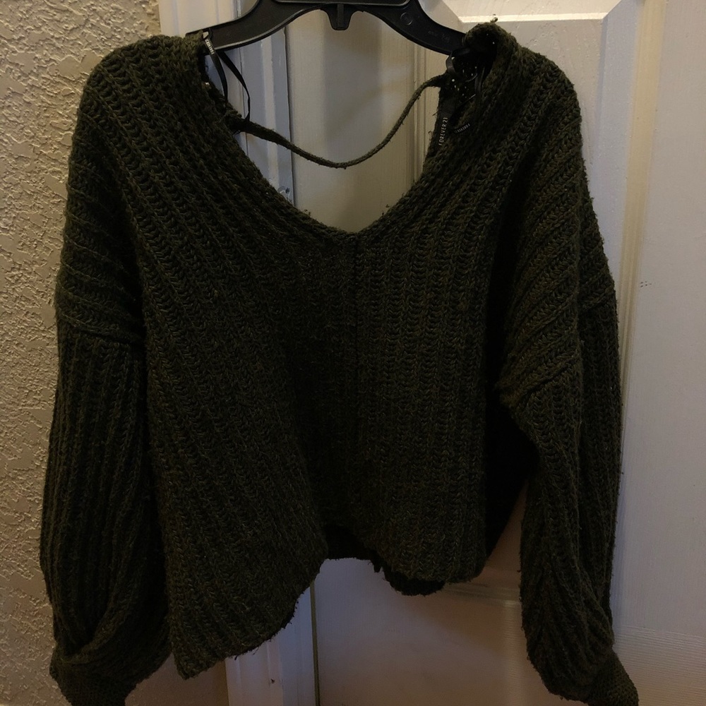 forever 21 cropped sweater